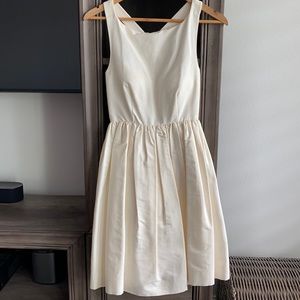 Kate Spade Ivory Silk Faille Party Dress Size 2